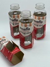 EXCELLENT Vintage 3 Hexagon Evenflo 8oz Glass Baby Bottle with Vintage Sleeve