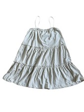 Asos Design Womens Tier Ruffle Spaghetti Strap Dress US 8