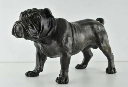 Images et statues de chiens de collection chien en bronze