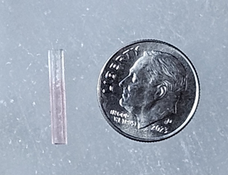 Natural Watermelon Tourmaline Specimen #10 (Appx. 16.3mm X 2.6mm)