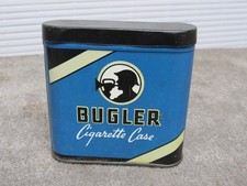 VINTAGE BUGLER CIGARETTE CASE FOR ROLLED CIGARETTES TIN RARE