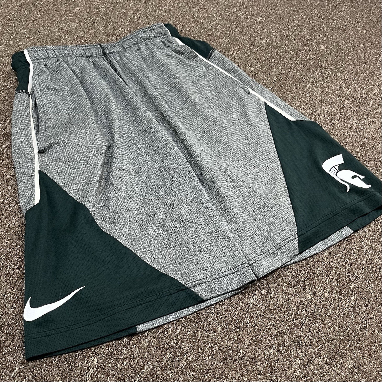 Nike Michigan State Dri-Fit Men’s Small Basketball Shorts Athletic Green 10”