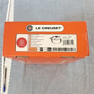 Le Creuset Round Enamel Cast Iron Casserole w/Lid 24cm 4.2L Red