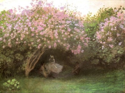 016 Claude Monet - Beneath the Lilacs 1872 - Giclée Fine Art Print