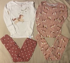 Carter  s Horse Big Dreams 4-pc Cotton Pajamas PJs Sleep Set Girls 5T NEW NWT