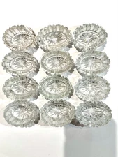 Vintage 12 Oval DUNCAN & MILLER Mardi Gras Crystal Open Salt Dip Cellar Cellars