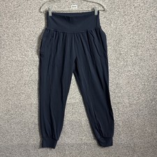 Athleta Women  s Small Blue Salutation Nylon Stretch Jogger Pants Powervita