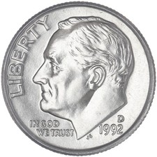 1992 D Roosevelt Dime BU US Coin See Pics L973