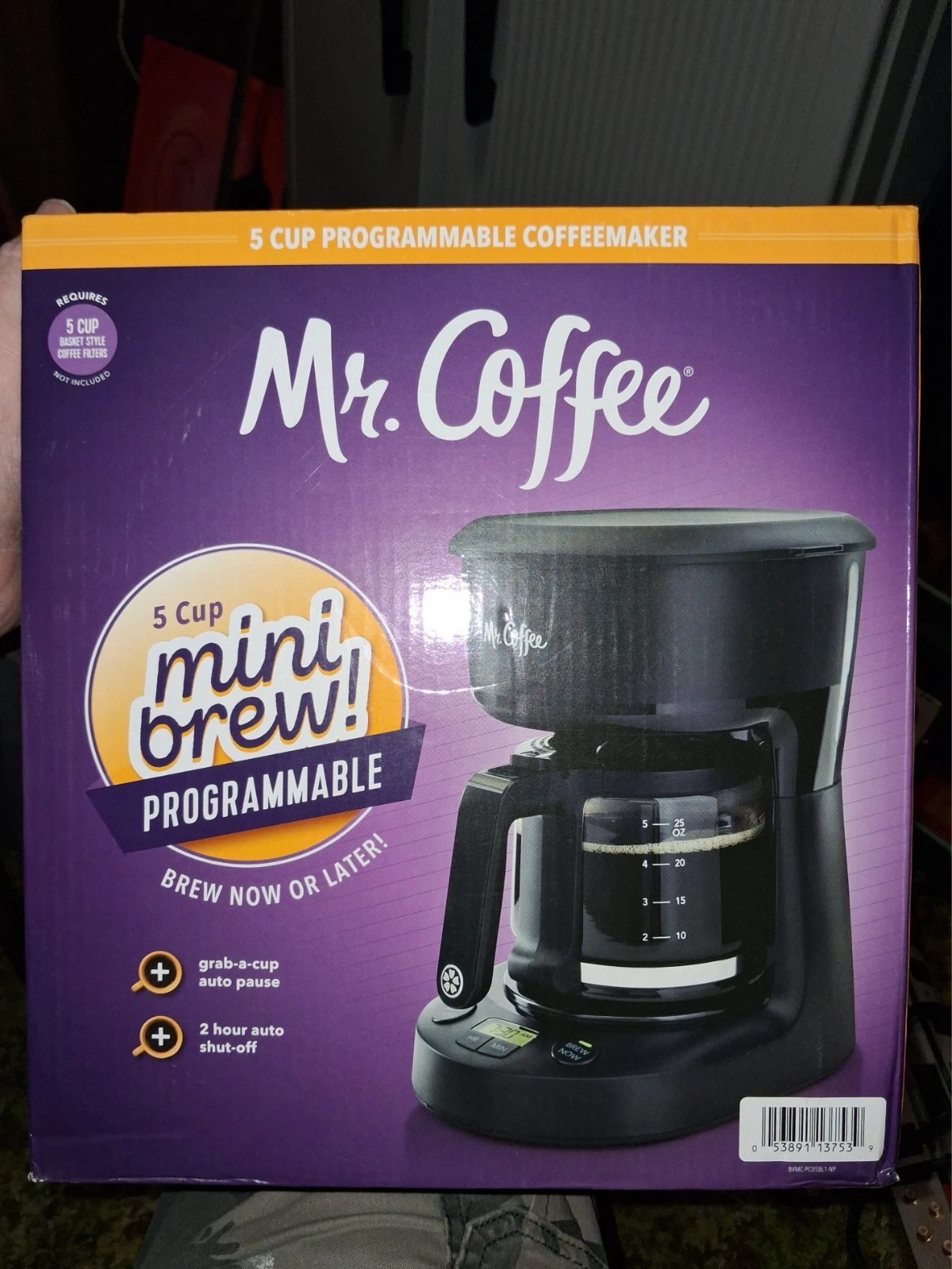 mr coffee 5 cup programmable coffee maker