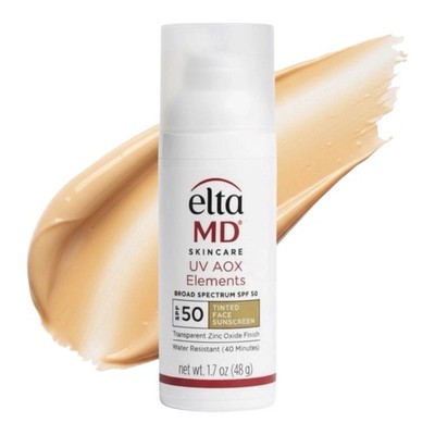 Elta MD UV AOX Elements Broad Spectrum SPF 50 Tinted 1.7oz |Hydrating Exp12/2027
