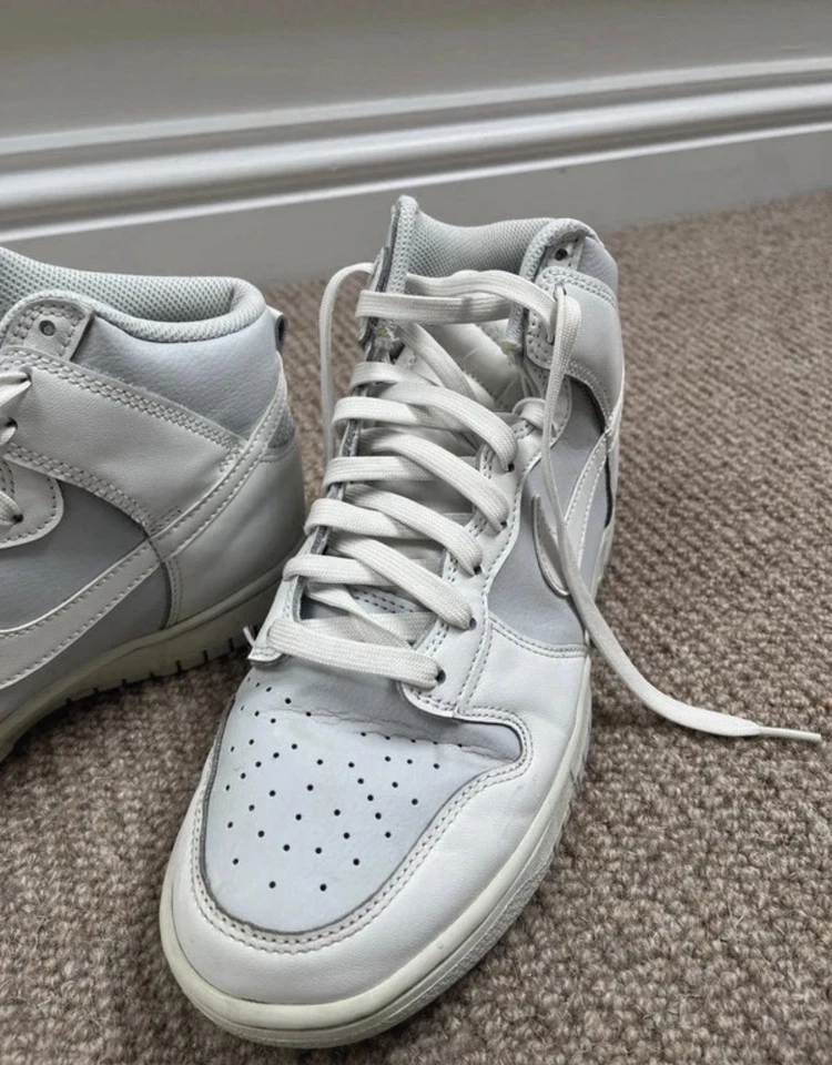Nike Dunk High Retro White Pure Platinum - UK 7, photo 3 of 5