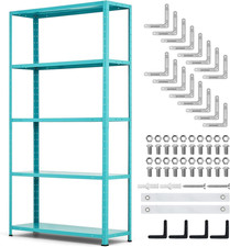 Heavy Duty Storage Shelves, 5-Tier Adjustable Metal Shelving Unit with 2500 Lbs