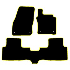 All-weather Tailored Black Car Floor Mats For Vw Tiguan 2016 Onwards