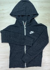 Nike Hooded Jacket Youth Small Black Zip Kids Activewear Sports.