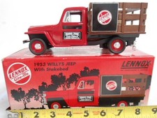 Specast 1953 Willys Jeep Stakebed Truck Diecast Model Lennox Aire-flo Specast 1953 Willys Jeep Stakebed Truck Diecast Model Lennox Aire-flo