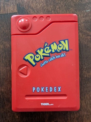 Vintage 1999 POKEMON POKEDEX Tiger Electronic Handheld Toy Portable Game 90's
