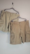 Carhartt Men's Relaxed Fit Cargo Shorts Bundle Size 40 Tan Khaki Ripstop...