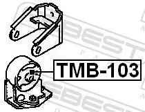 Support moteur Toyota CARINA