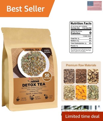 Detox Tea Bags, 50 Count - Naturally Support Liver Health & Relaxation