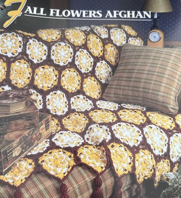 CROCHET Annie s Afghan Quilt Club ~  Fall Flowers  ~ PATTERN ~