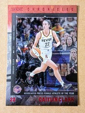 2025 Panini Chronicled Caitlin Clark WNBA #19 Red Cracked Ice Foil Fever ROY