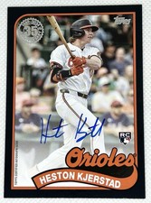 2024 Topps Heston Kjerstad 1989 35th Anniversary Auto Rookie RC Black /199