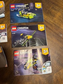 Lot of 6 Lego Instruction Manuals: 3 in 1 Lego Creators