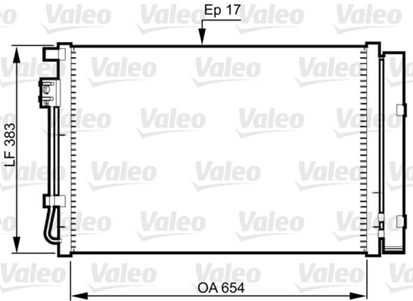Kondensator Klimaanlage Valeo 814362 FüR RIO RB Accent Hyundai KIA Aluminium BMW-image