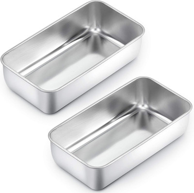 Loaf Pans For Baking Bread 9 x 5 Inch Stainless Steel Loaf Bread Pans Tins