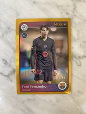 TONI FERNANDEZ 2024-25 TOPPS MERLIN CHROME #35 ROOKIE VAR GOLD REFRACTOR /50