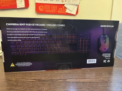 New iBuyPower Chimera KM7 RGB Wired Keyboard And Mouse Combo