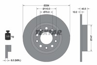2Er-Set 2Er Set Bremsscheibe Textar 92230203 Alfa Romeo 51806283 Alfa Romeo 5181