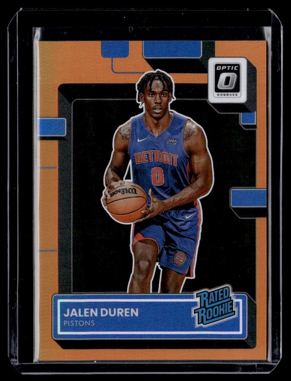 2022-23 Donruss Optic Orange Jalen Duren RC 143/199 Detroit Pistons #227
