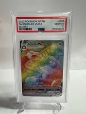 POKEMON 2020 FA/SNORLAX VMAX SECRET SWORD & SHIELD #206 PSA 10