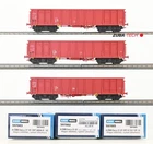 Albert Model 3x High-Sided Gondola ÖBB H0 GS with Original Packaging