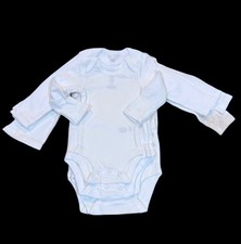 Various sizes -New White Long Sleeve Baby Bodysuits  Lot of 6