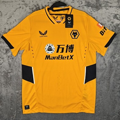 Wolves Wolverhampton Wanderers 2021/2022 Pro Home Football Shirt *Neu mit Etikett* L Large