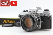MINT w/ Strap Nikon FE Silver 35mm Film Camera Ai 50mm f1.4 Lens From JAPAN
