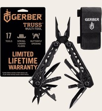 Gerber Truss Multi-tool , Pocket folding Knife, needle nose pliers s 17 tools