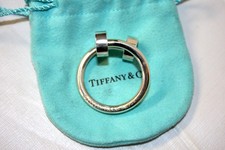 RARE Tiffany Co Sterling Silver Key Ring Discontinued 24 Grams With Blue Pouch