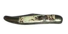 Vintage Imperial Prov. R.I. U.S.A. DE Diamond Edge 2-Blade Folding Fish Knife