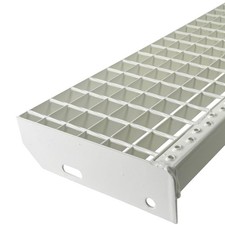 Treppen Stufen Gitterrost Metall Treppen Stufe feuerverzinkt 600-1400mm Farbwahl