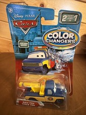 Disney Cars Color Changers RACE TOW TRUCK TOM NEW On Card Rare Color