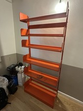 Libreria Congresso in acciaio rosso - Lips Vago - Vintage '60 - Made in Italy