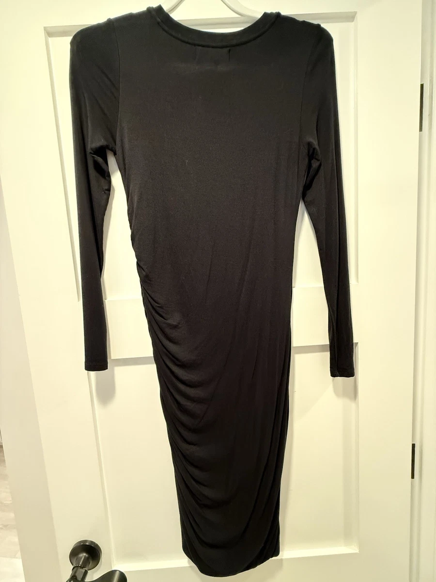 bailey 44 long sleeve dress $424 Bailey 44 Women's Green Long Sleeve V-Neck High-Low Tie Wrap Dress  Size 0