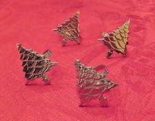 Restoration Hardware Christmas Napkin Rings NTW and Box