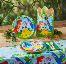 Dinosaur Dino friends party bags plates table covers napkins FREE POSTAGE UK