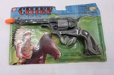 Vintage Ohio Art Chief Pistol Toy New In Torn Packaging Cap Gun Rare