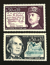 France 1971  - TIMBRES NEUFS**  YT  1689 , 1690   - Personnalités