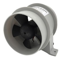 Ventilateur de cale marin silencieux à haut débit d'air en ligne ABS,